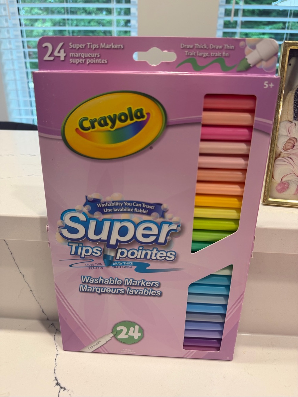 Crayola Super Tips Washable Markers - Pastel Assortment (24 Pack) great colors!